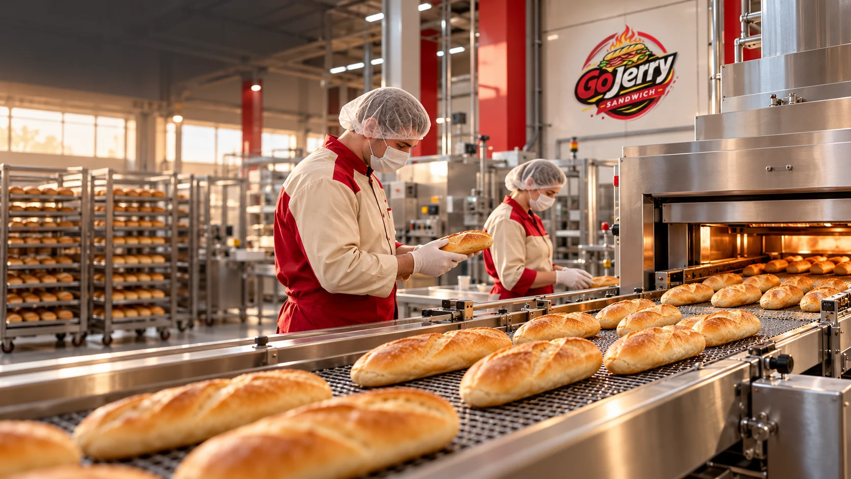 Concept view of the planned GoJerry bread production line